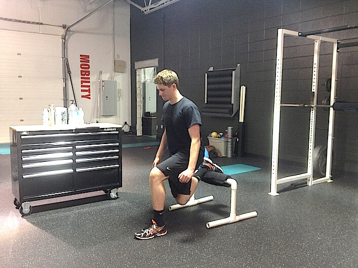 rear foot elevated split-squat